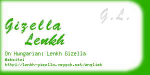 gizella lenkh business card